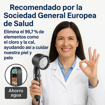 HYDROLUXE™  - Elimina el cloro y la cal de tu ducha. Y aumenta la presión ahorrando agua en cada uso. Incluye 2 filtros extras. (+Envío GRATIS).