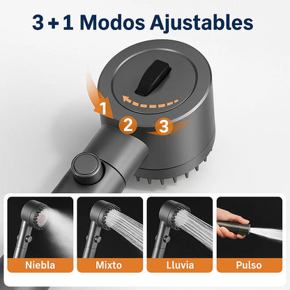 HYDROLUXE™  - Elimina el cloro y la cal de tu ducha. Y aumenta la presión ahorrando agua en cada uso. Incluye 2 filtros extras. (+Envío GRATIS).