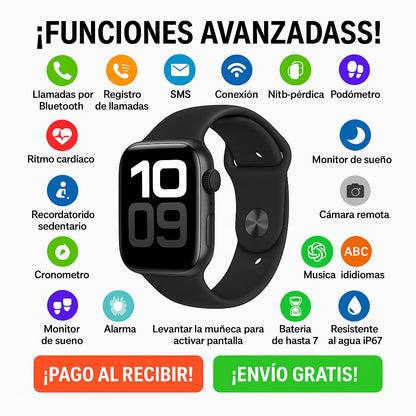 ⌚️ AirWatch Series 10 PRO + Cargador Inalámbrico Premium + 🎁 REGALO EXCLUSIVO SOLO HOY 🔥
